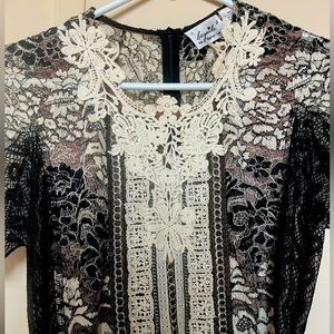 Byron Lars belted lace dress